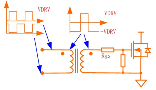 MOS管驅動變壓器隔離電路
